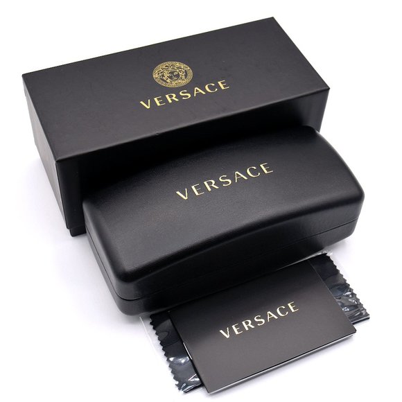 NEW VERSACE VE4418 GB1/87 BLACK DARK GREY LENS AUTHENTIC SUNGLASSES - Picture 9 of 9